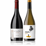 Corporate wine gift with note showing business wine gift etiquette