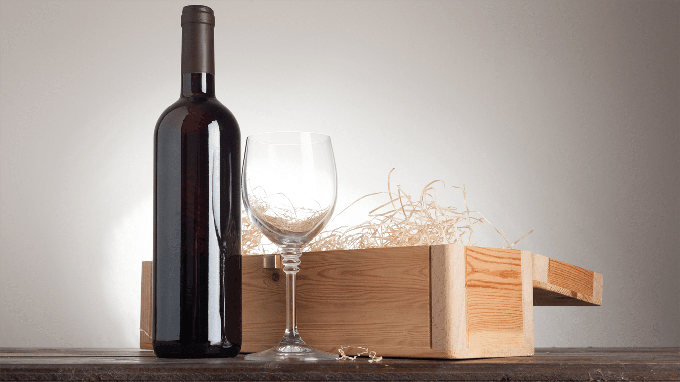Wine Bottle with gift box